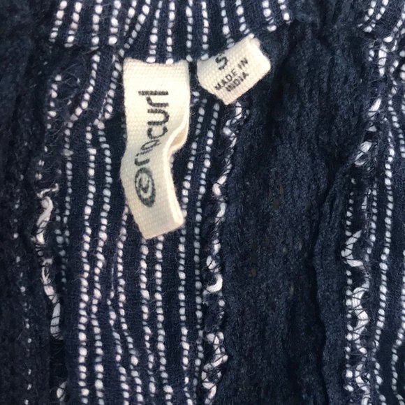 SOLD Rip Curl Small Sea Dive Navy Romper Tassels - Picture 8 of 8